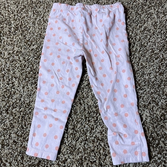 🐶🐶Carters 18m pink polk-a-dot pants.🐶🐶 - Picture 2 of 3